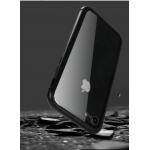Wholesale iPhone 8 Plus / 7 Plus Fully Protective Magnetic Absorption Technology Transparent Clear Case (Black)